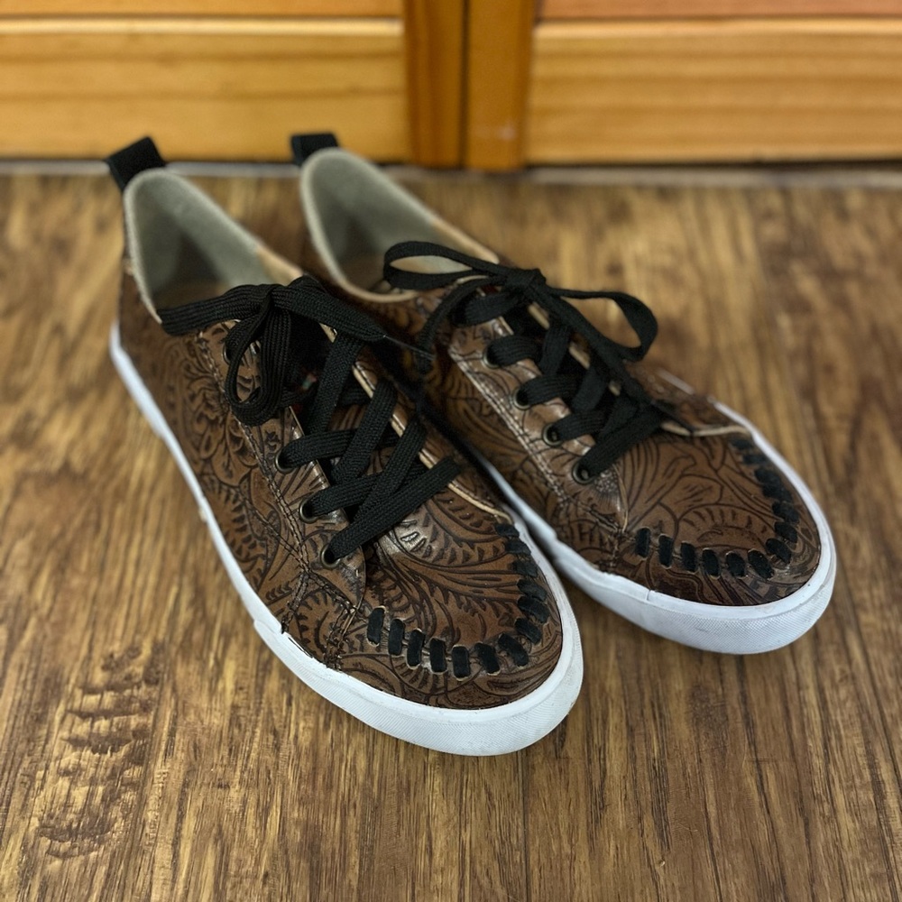 Justin Boots Brown Patterned Women's Sneakers
